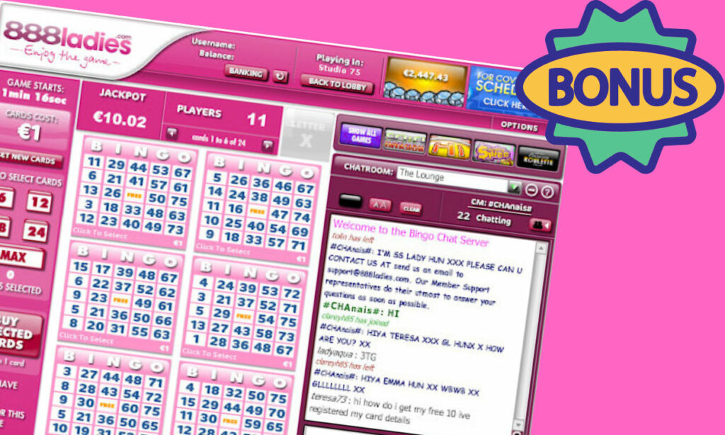 888 Ladies Bingo Bonuses