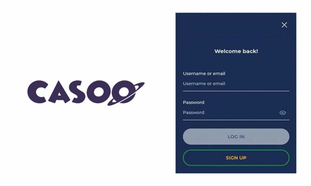 Casoo Casino has a quick registration